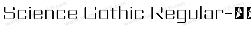 Science Gothic Regular字体转换